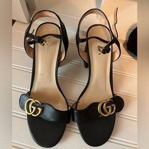 Gucci Marmont Ankle strap sandals size 38